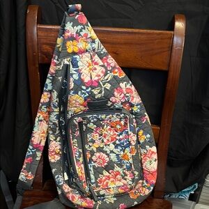 Vera Bradley Pretty Posies Floral Sling Bag